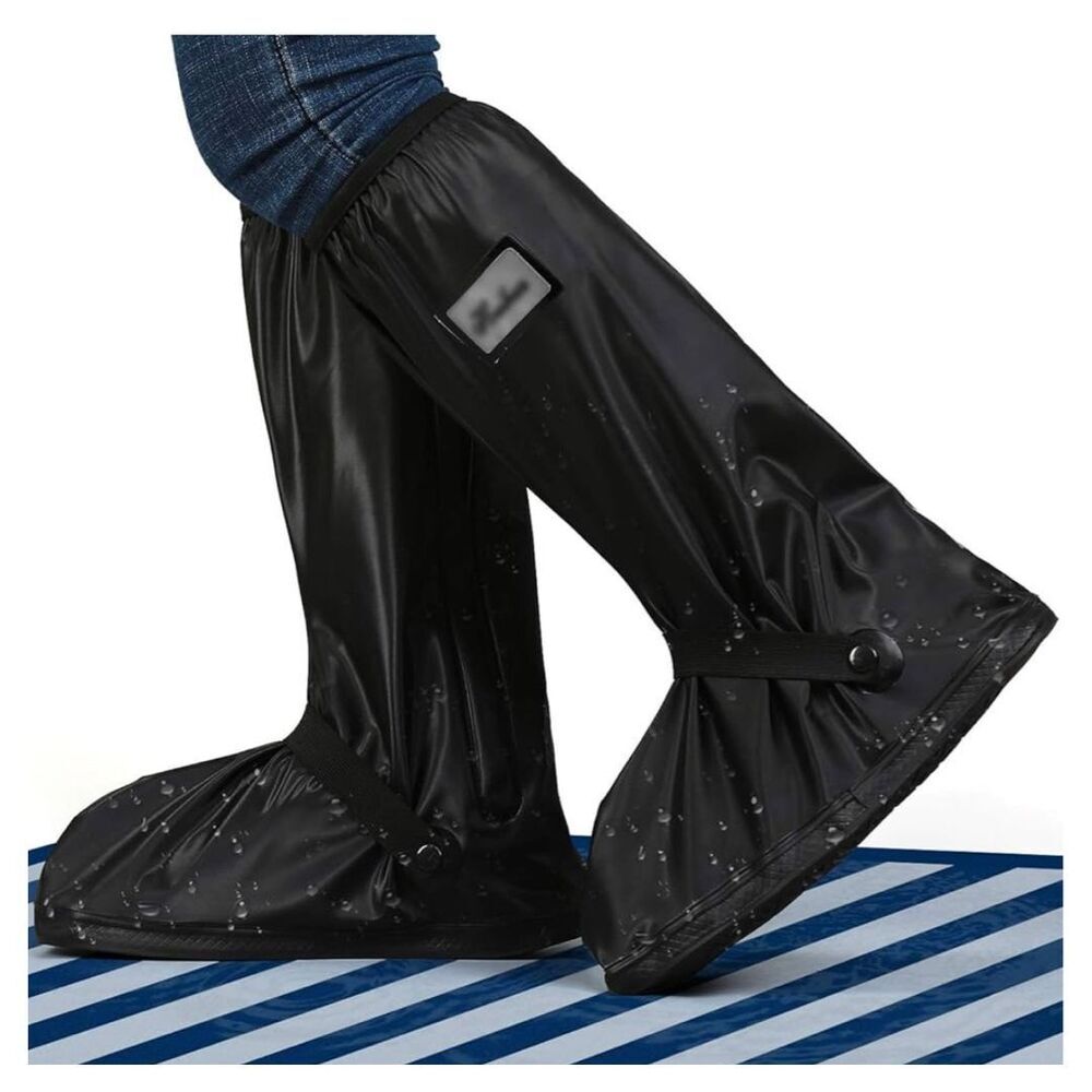 NEW Waterproof Rain Boot Shoe Cover Reflector Travel W9.5-11.5 M8.5-10.5